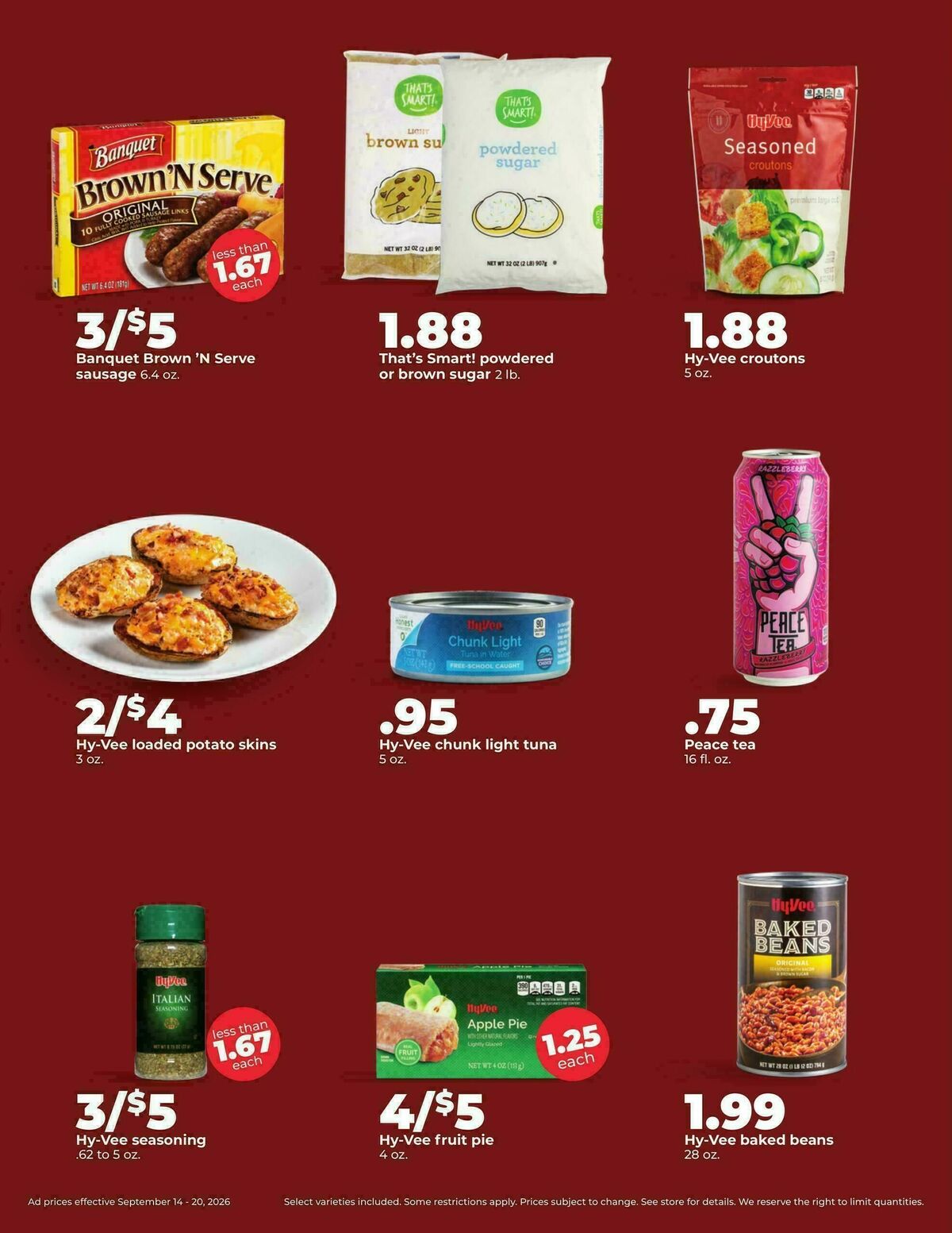 Hy-Vee Weekly Ad from September 14