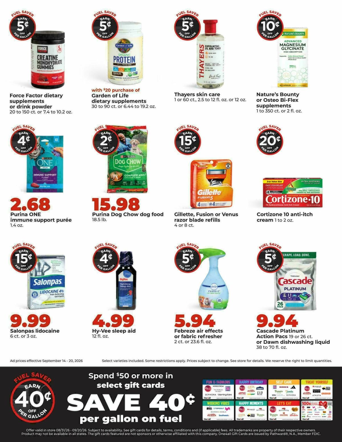 Hy-Vee Weekly Ad from September 14