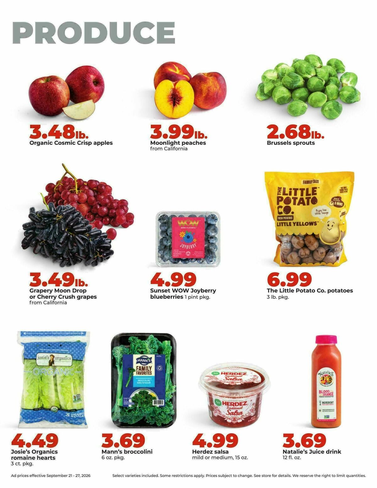 Hy-Vee Weekly Ad from September 21