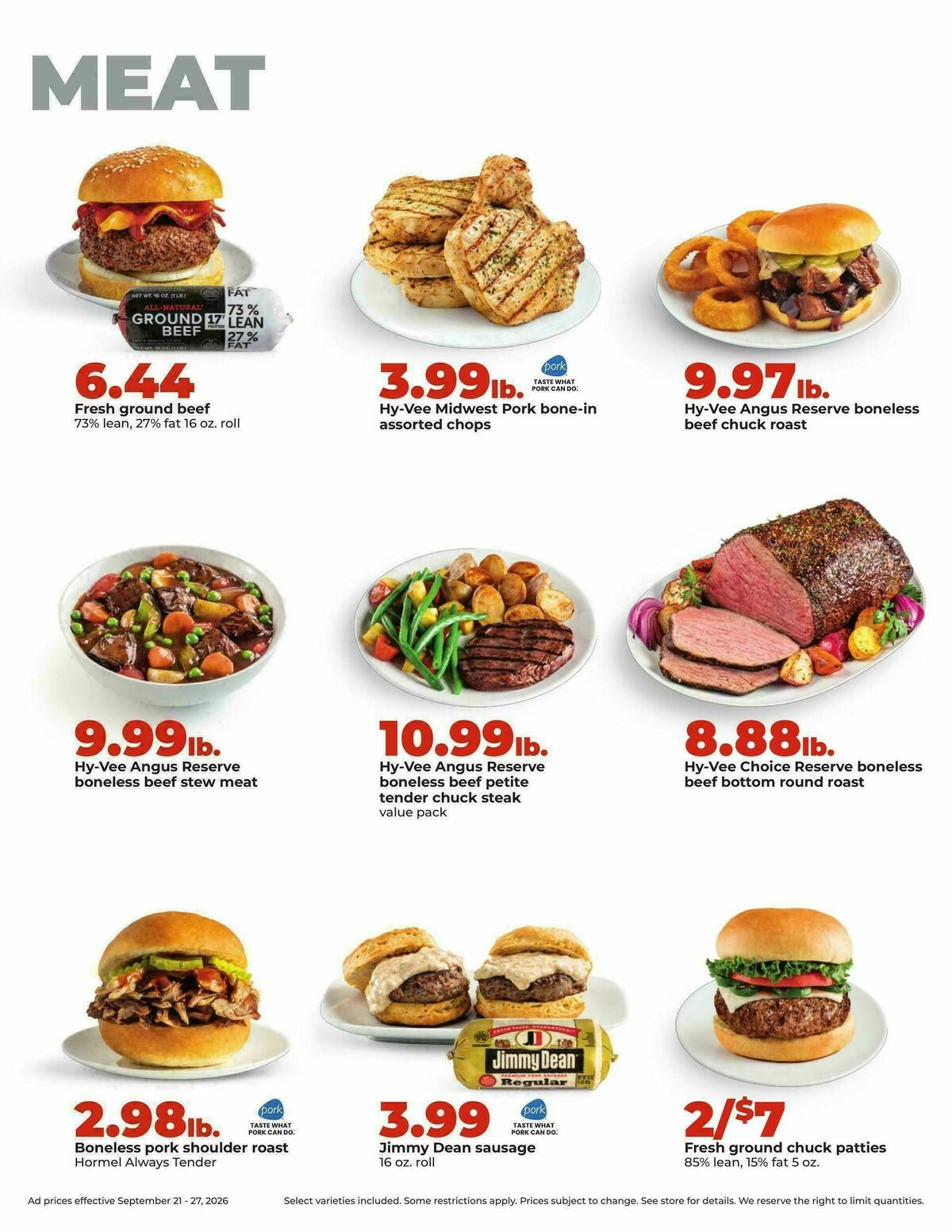 Hy-Vee Weekly Ad from September 21