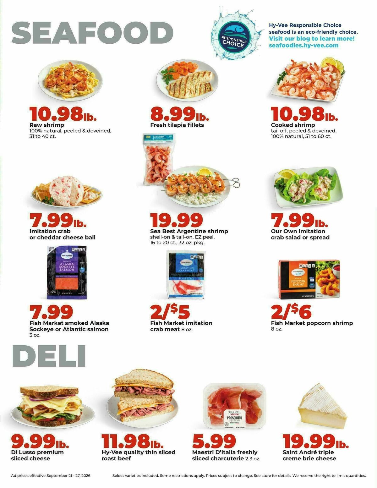 Hy-Vee Weekly Ad from September 21
