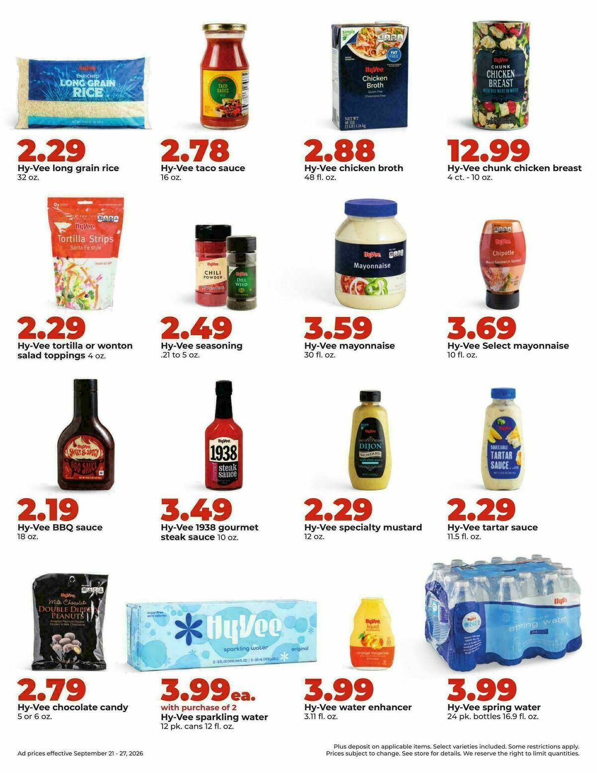 Hy-Vee Weekly Ad from September 21