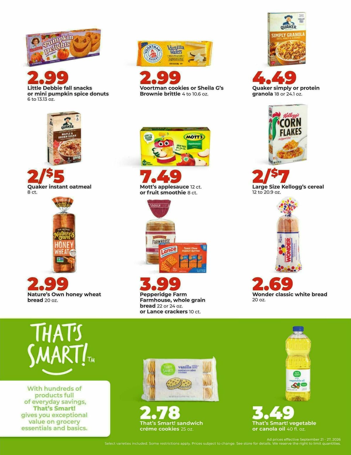 Hy-Vee Weekly Ad from September 21