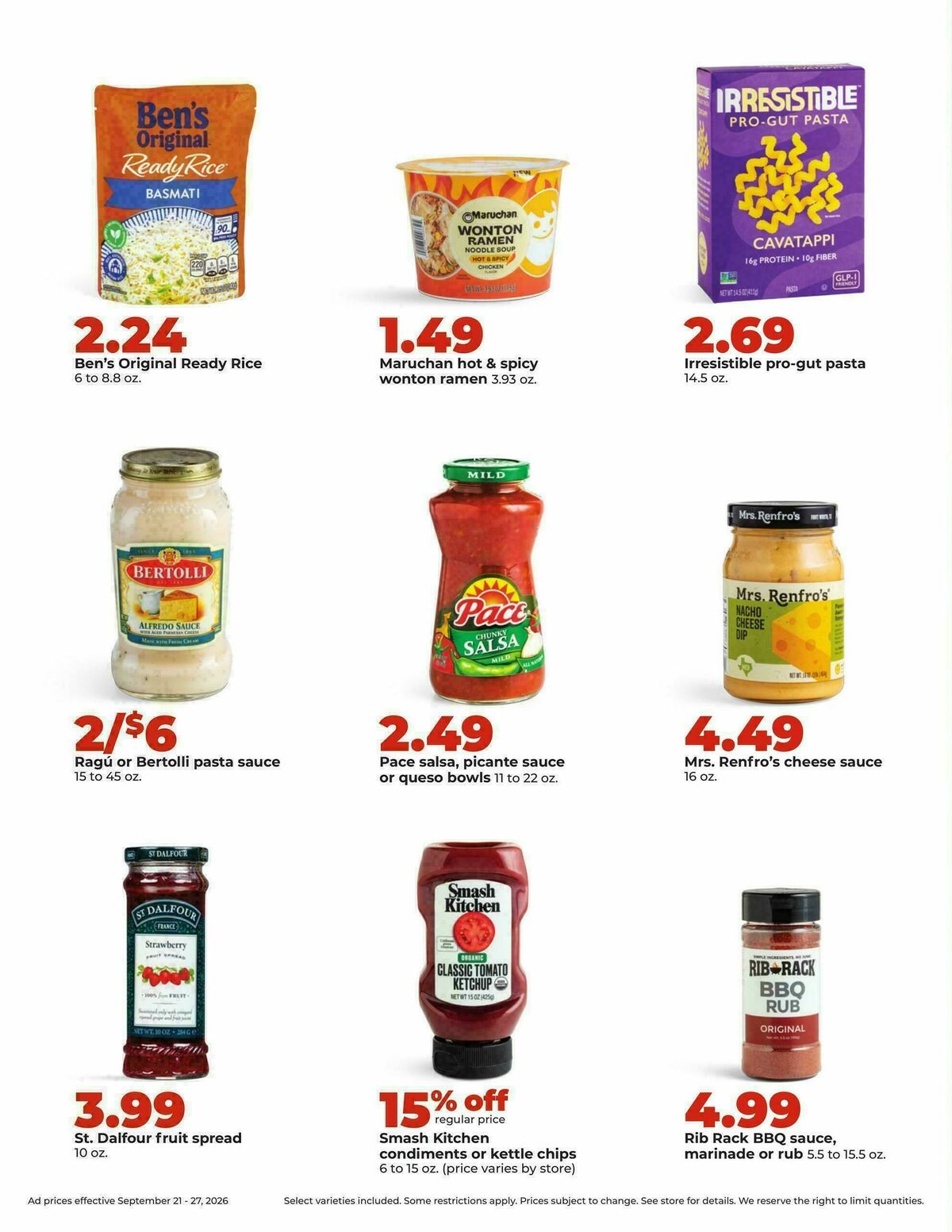 Hy-Vee Weekly Ad from September 21