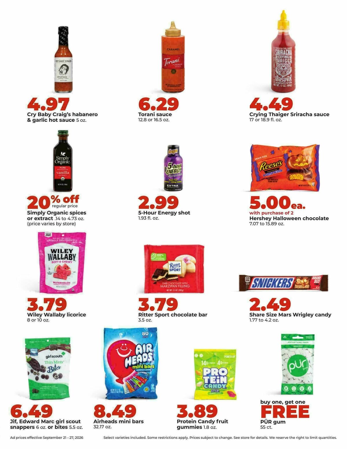 Hy-Vee Weekly Ad from September 21