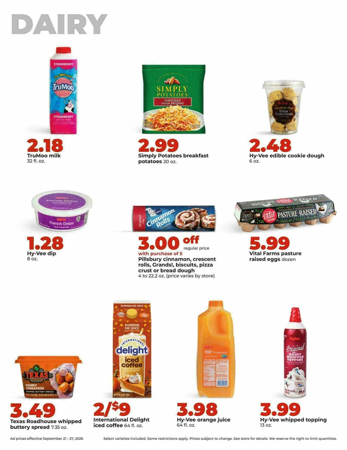 Hy-Vee Weekly Ad from September 21