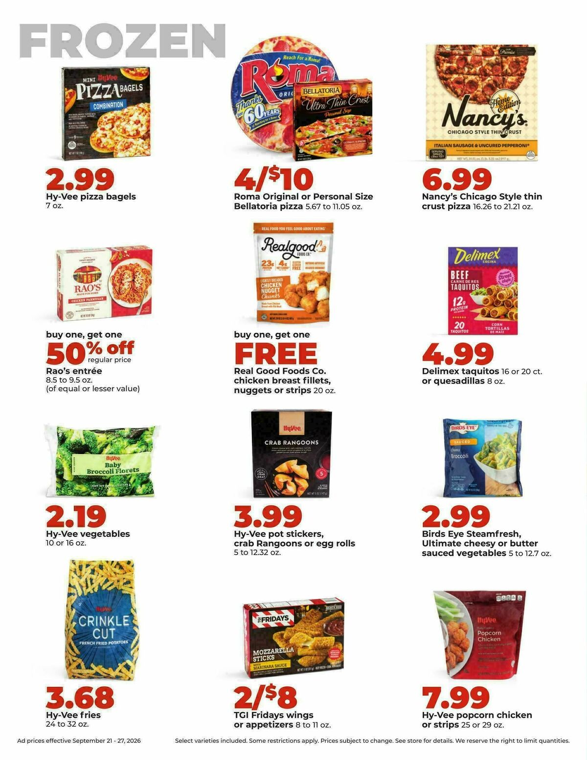 Hy-Vee Weekly Ad from September 21
