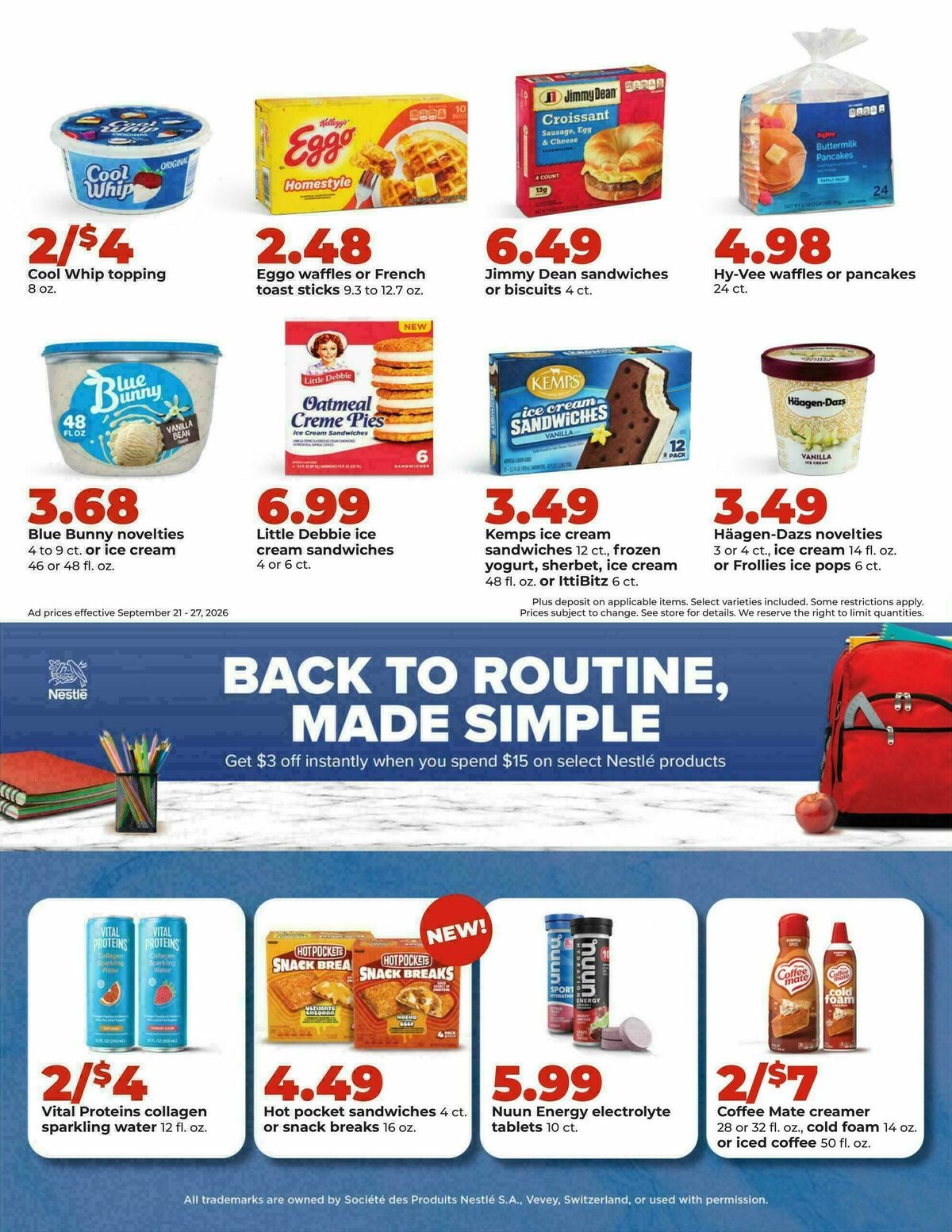 Hy-Vee Weekly Ad from September 21