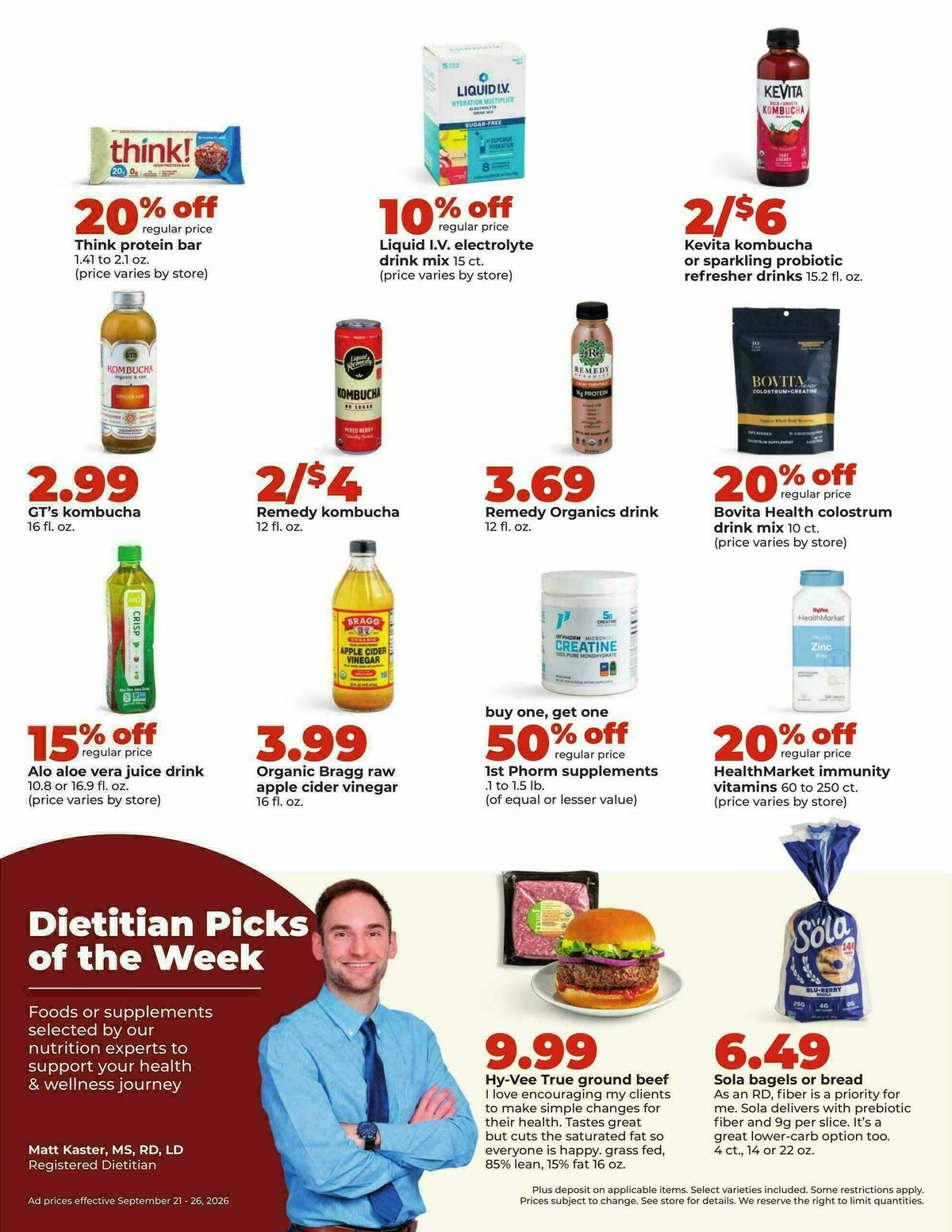 Hy-Vee Weekly Ad from September 21