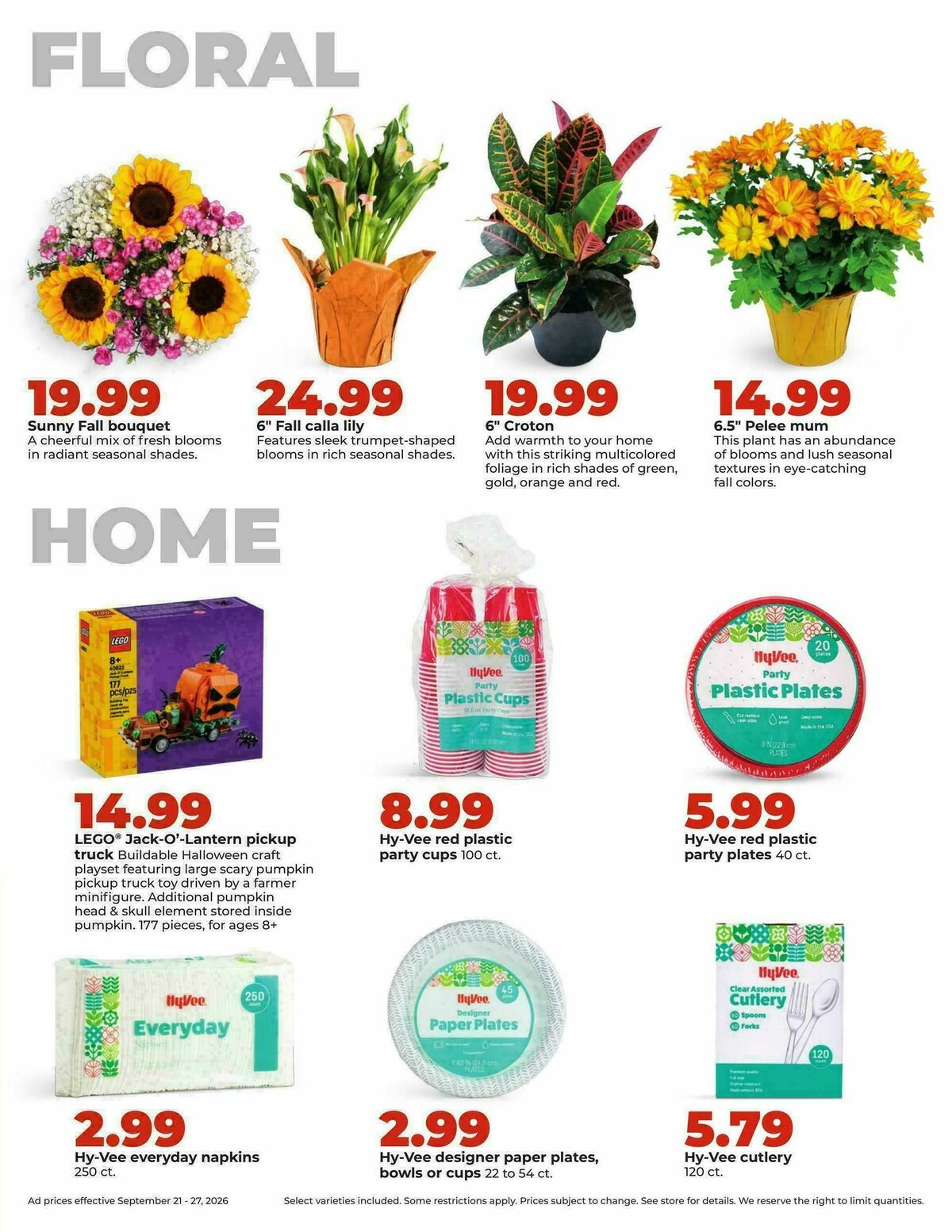Hy-Vee Weekly Ad from September 21
