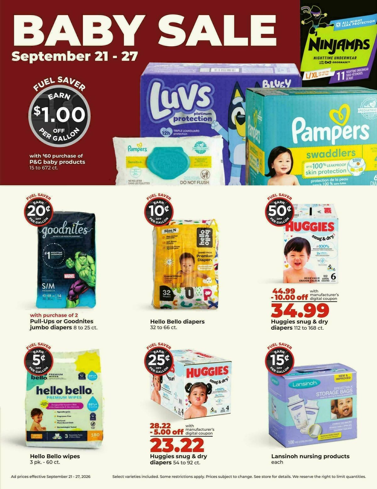 Hy-Vee Weekly Ad from September 21