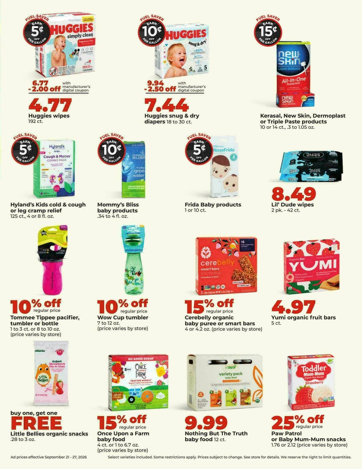 Hy-Vee Weekly Ad from September 21
