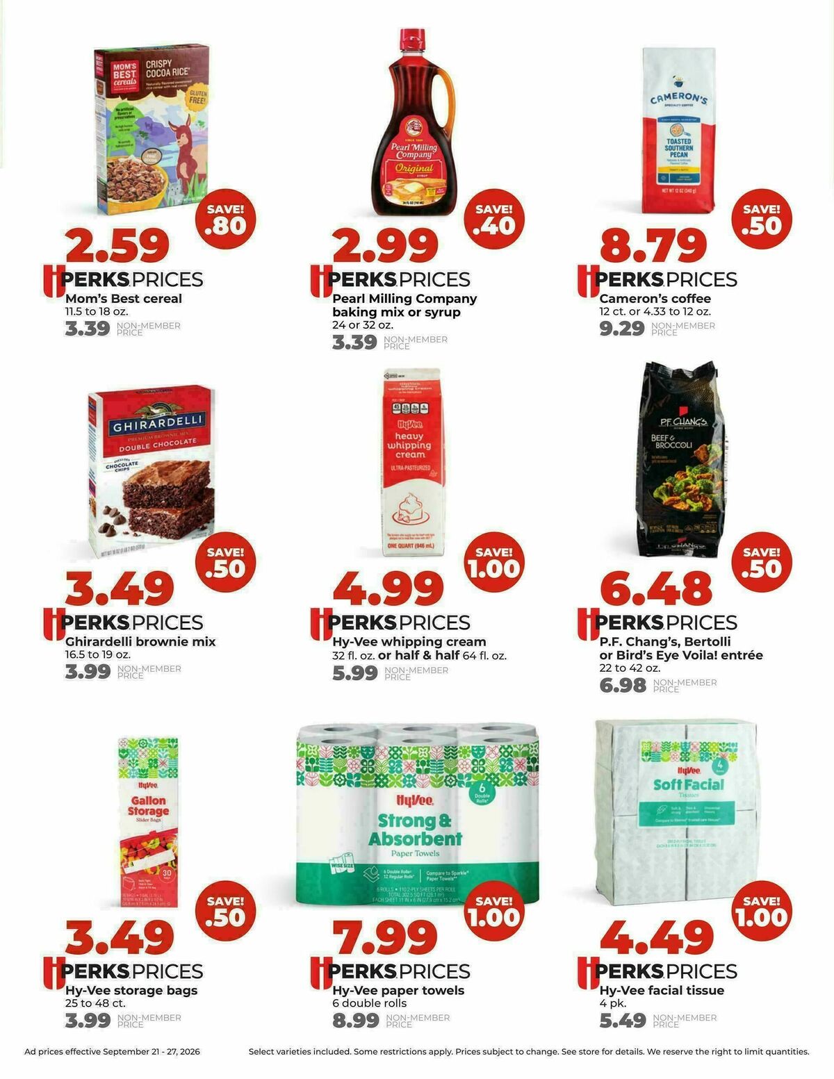 Hy-Vee Weekly Ad from September 21