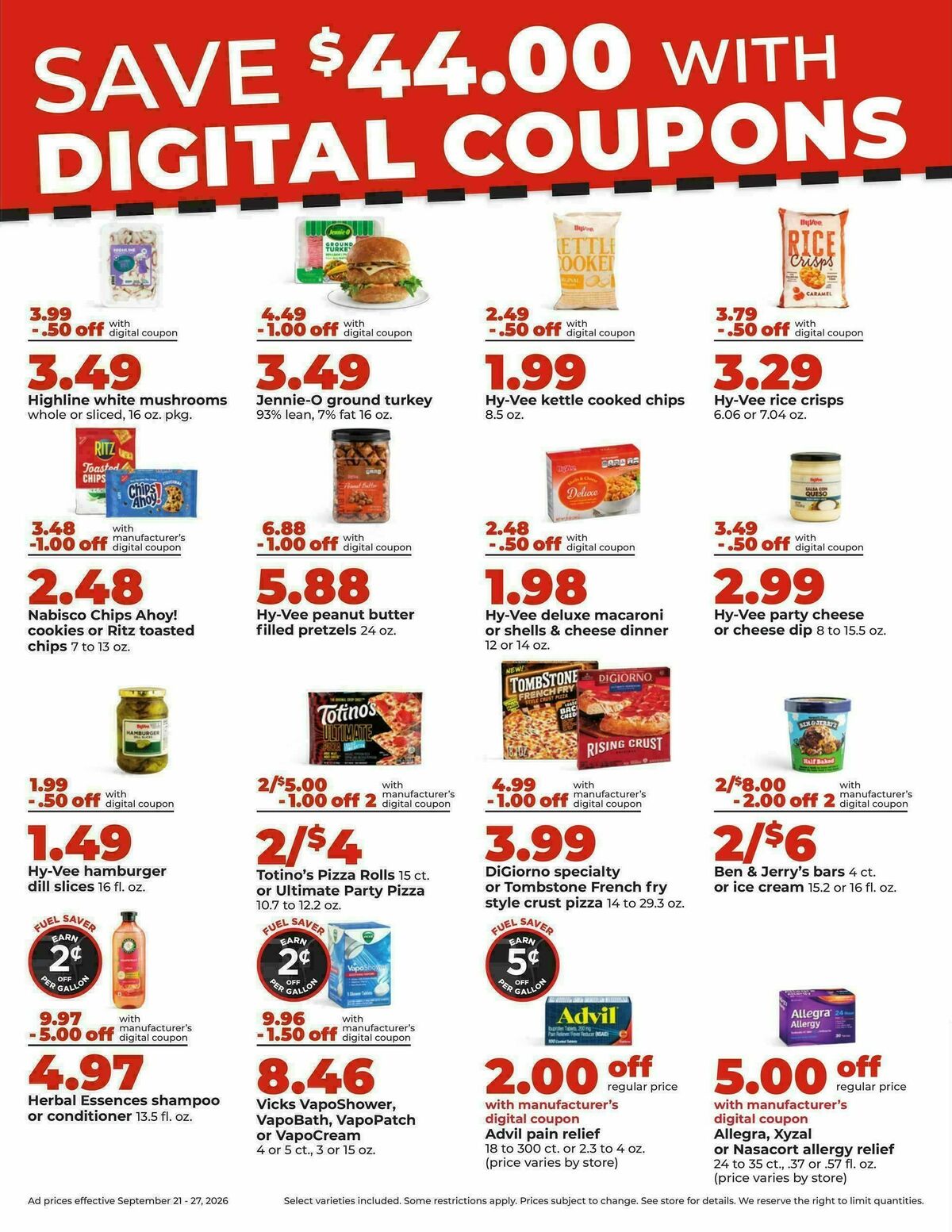 Hy-Vee Weekly Ad from September 21