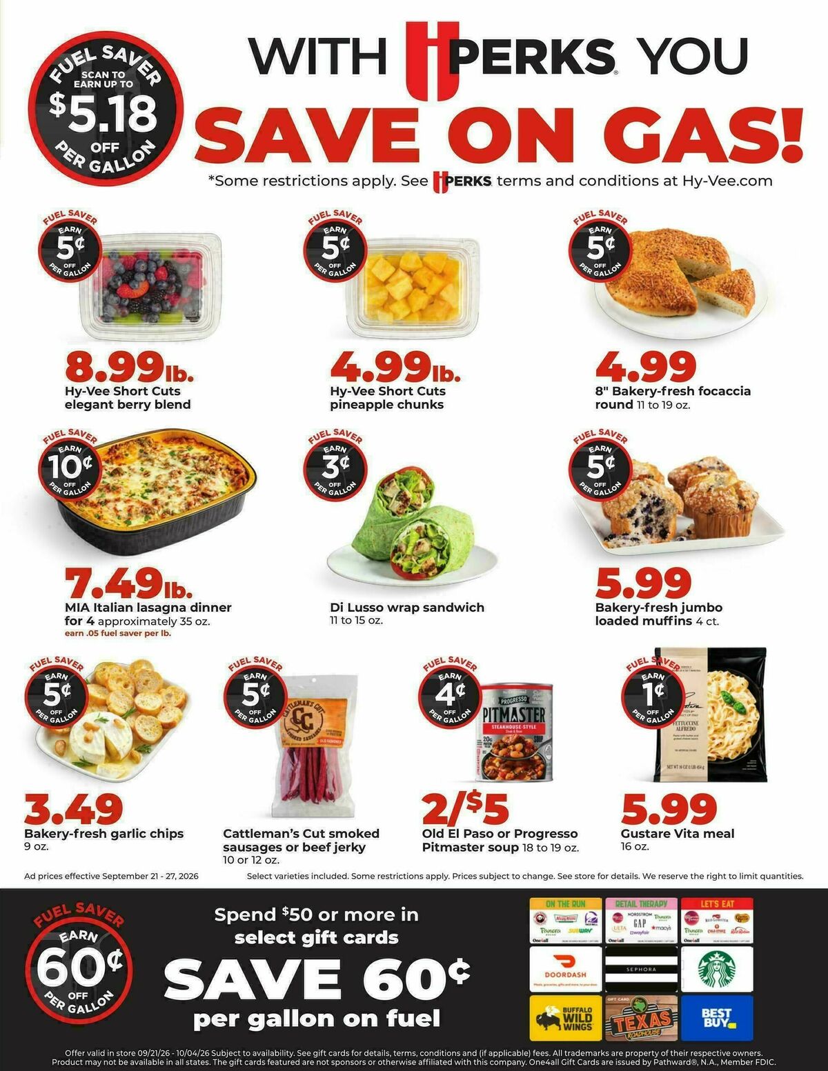 Hy-Vee Weekly Ad from September 21