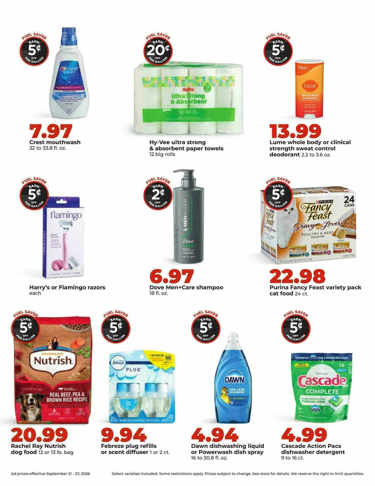Hy-Vee Weekly Ad from September 21