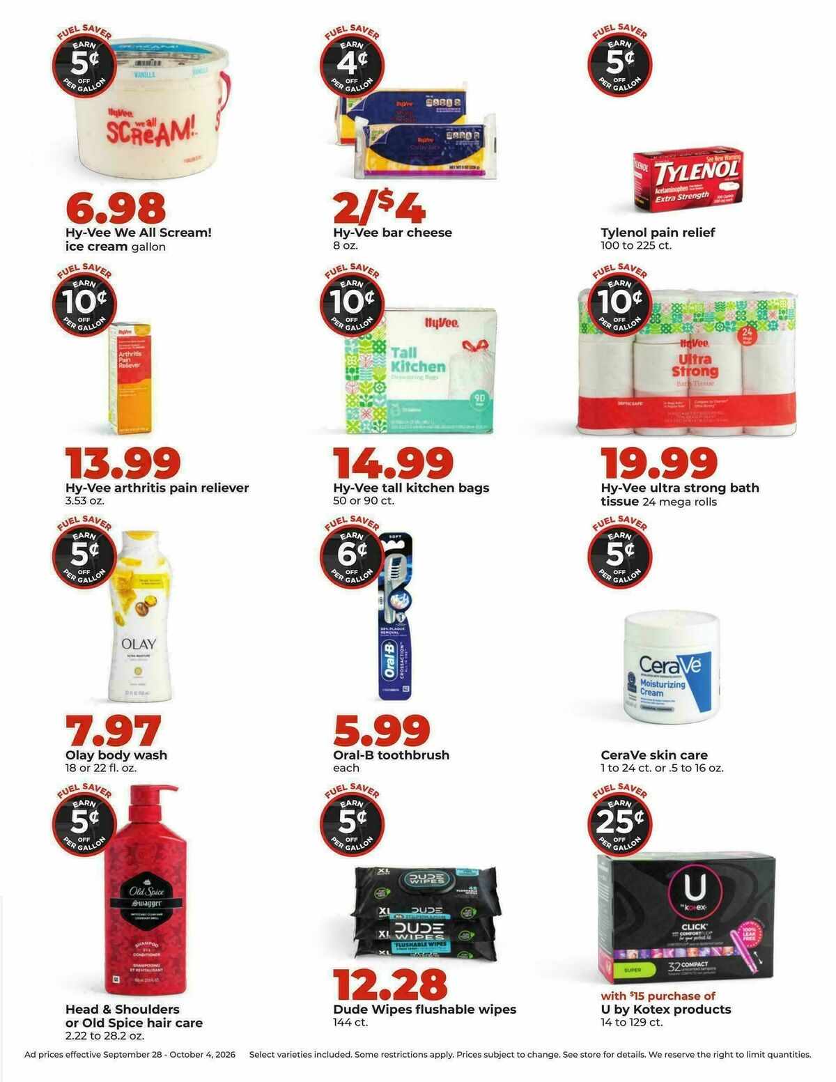 Hy-Vee Weekly Ad from September 28
