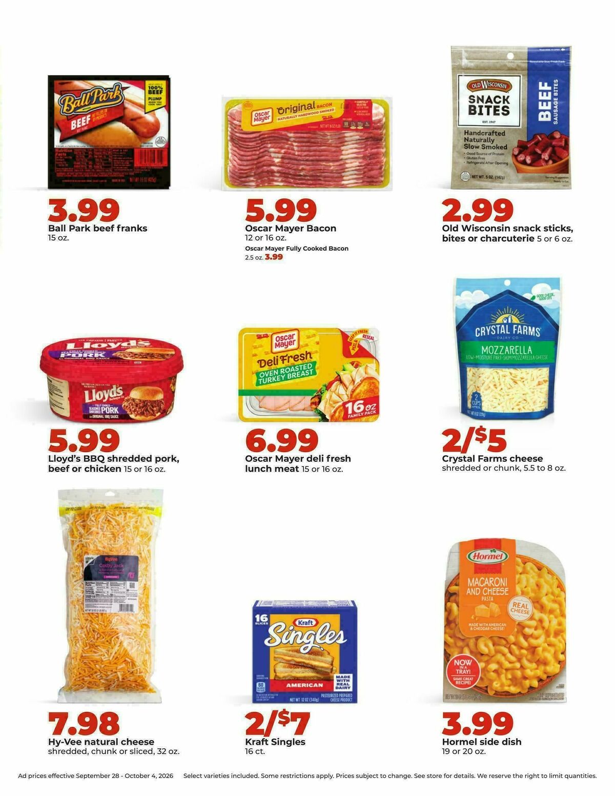 Hy-Vee Weekly Ad from September 28