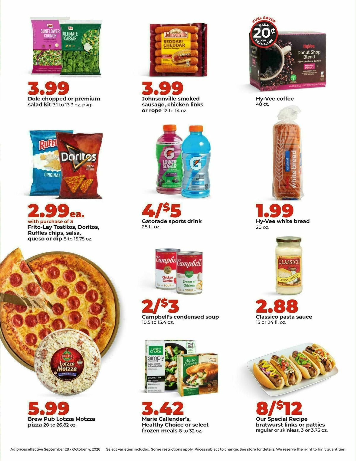 Hy-Vee Weekly Ad from September 28