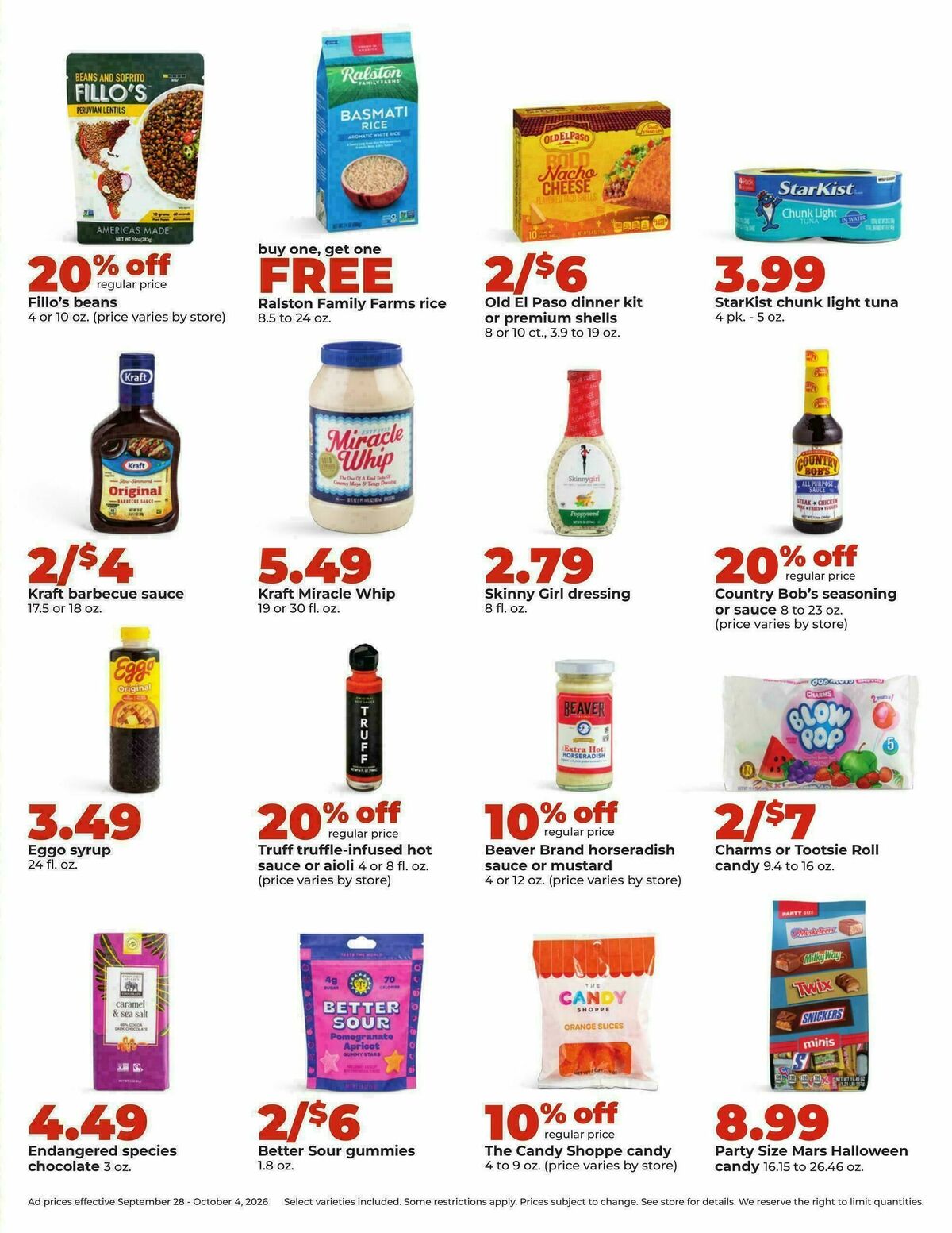 Hy-Vee Weekly Ad from September 28