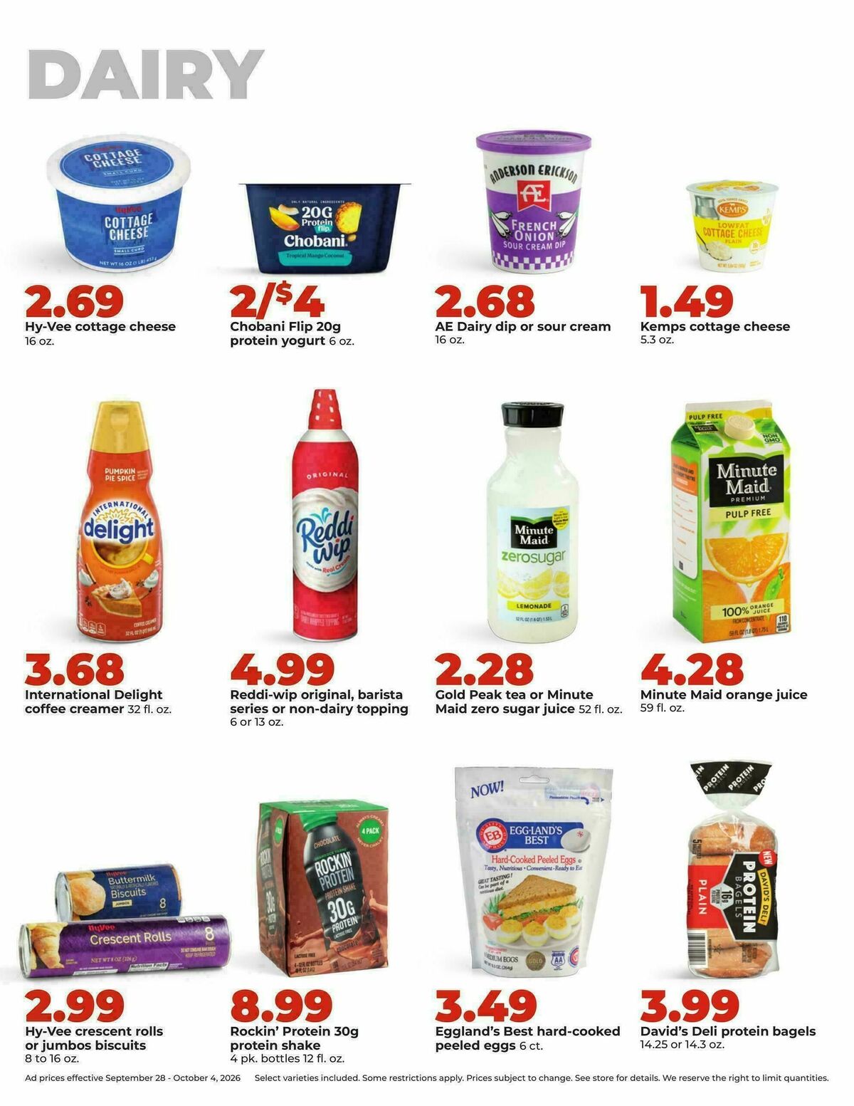 Hy-Vee Weekly Ad from September 28