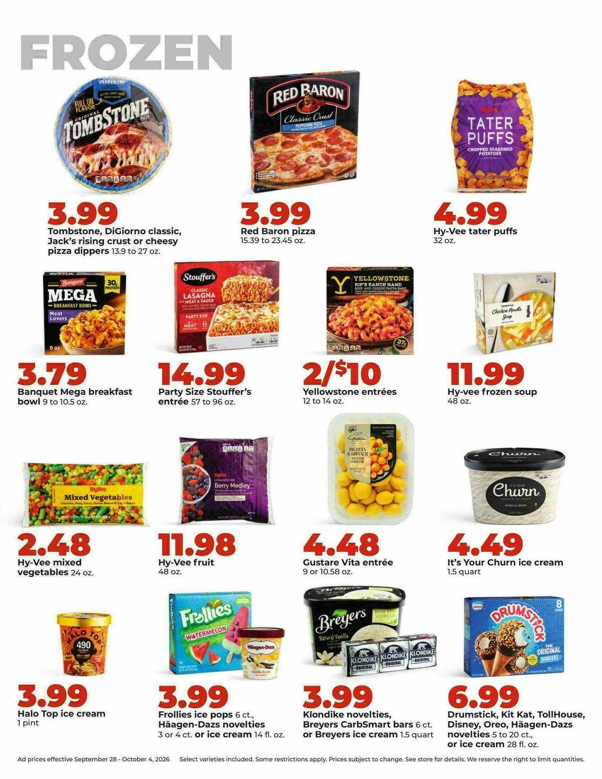 Hy-Vee Weekly Ad from September 28