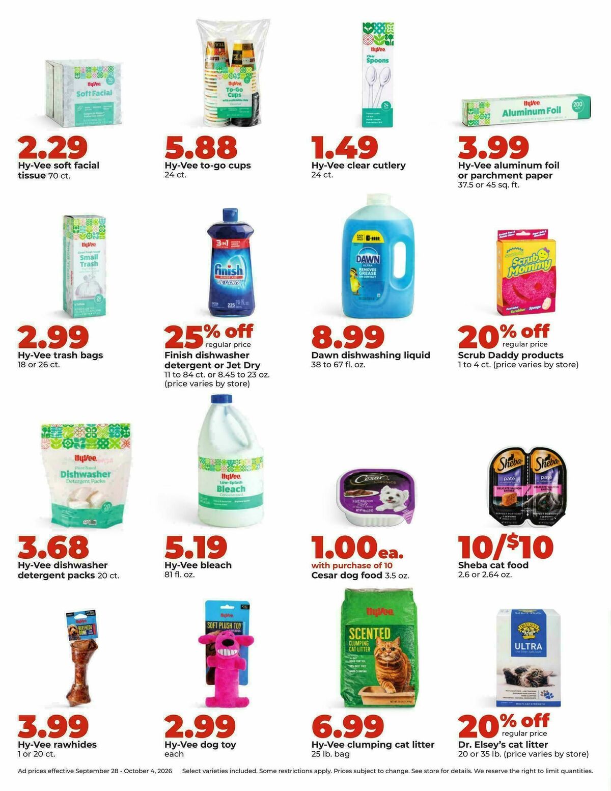 Hy-Vee Weekly Ad from September 28