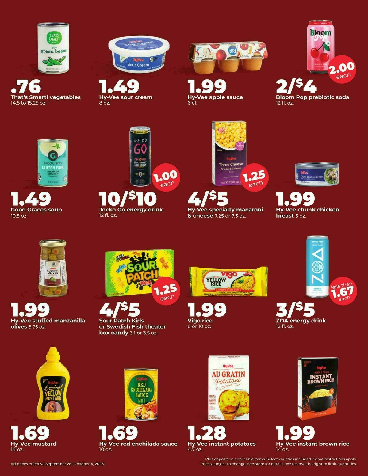 Hy-Vee Weekly Ad from September 28