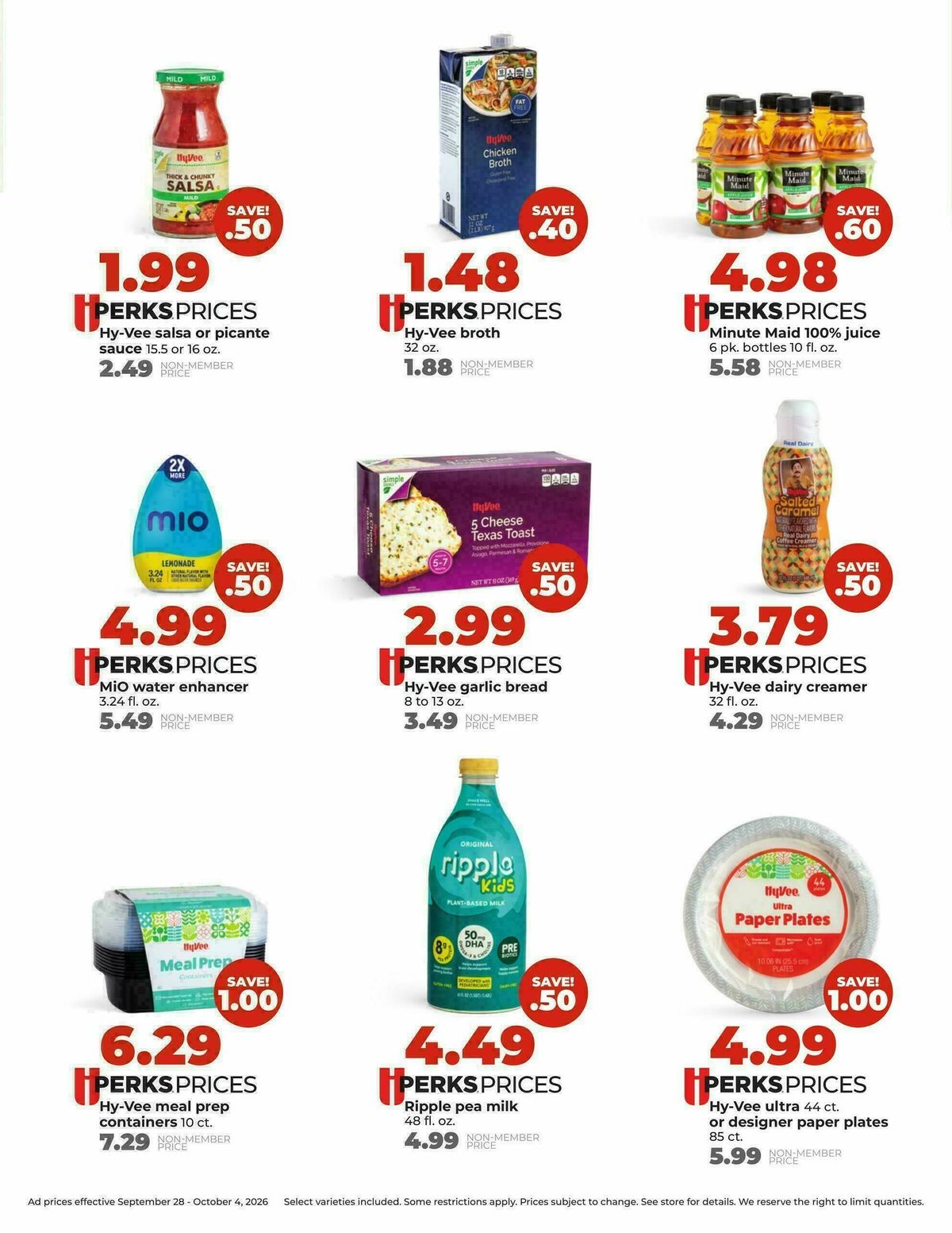 Hy-Vee Weekly Ad from September 28