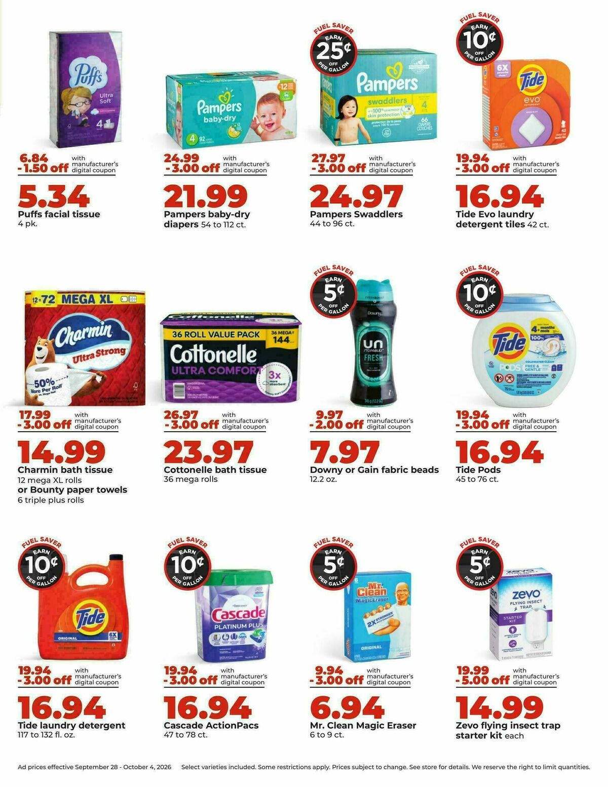 Hy-Vee Weekly Ad from September 28