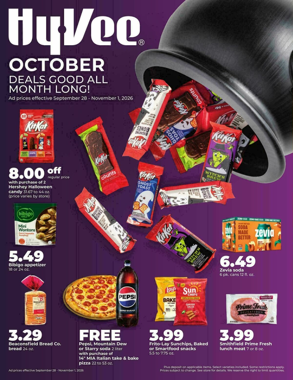 Hy-Vee OCTOBER DEALS GOOD ALL MONTH LONG Weekly Ad from September 28