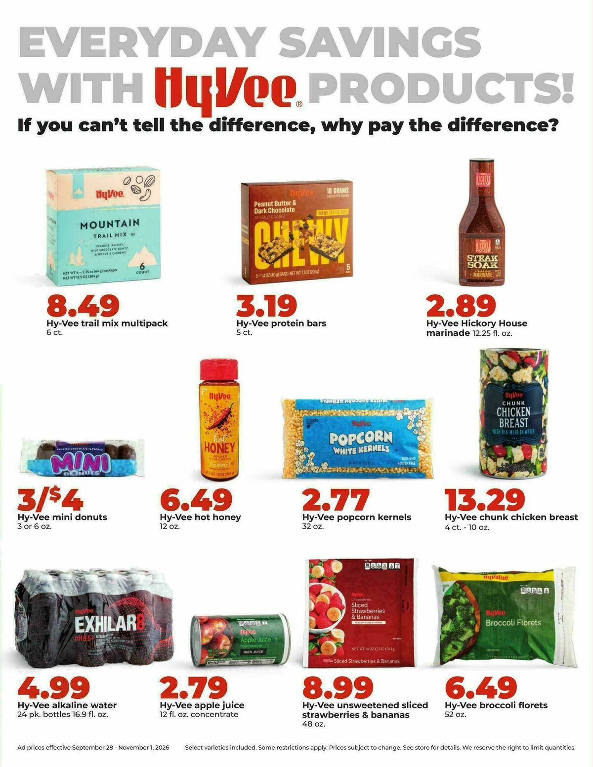 Hy-Vee OCTOBER DEALS GOOD ALL MONTH LONG Weekly Ad from September 28
