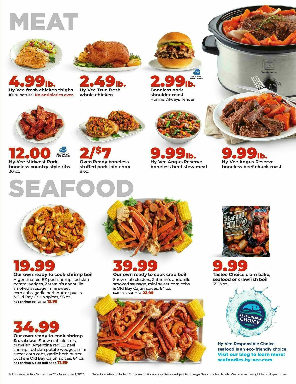 Hy-Vee OCTOBER DEALS GOOD ALL MONTH LONG Weekly Ad from September 28