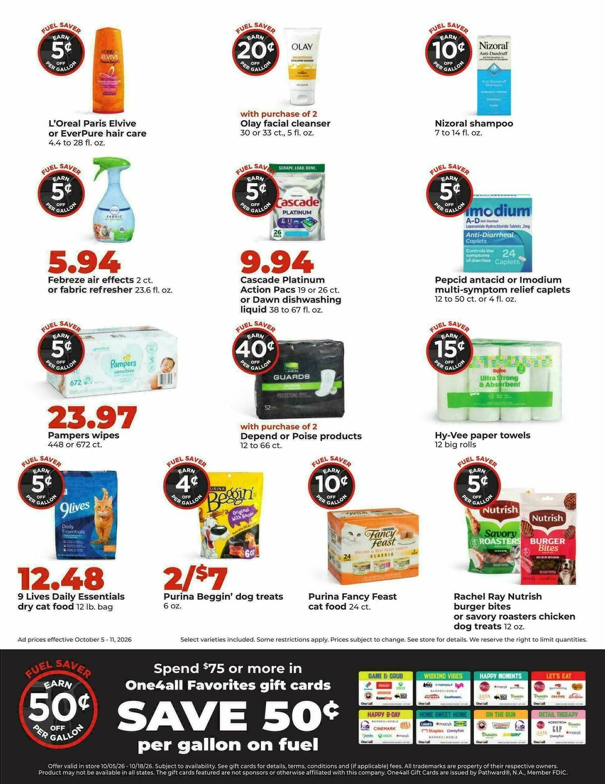 Hy-Vee Weekly Ad from October 5