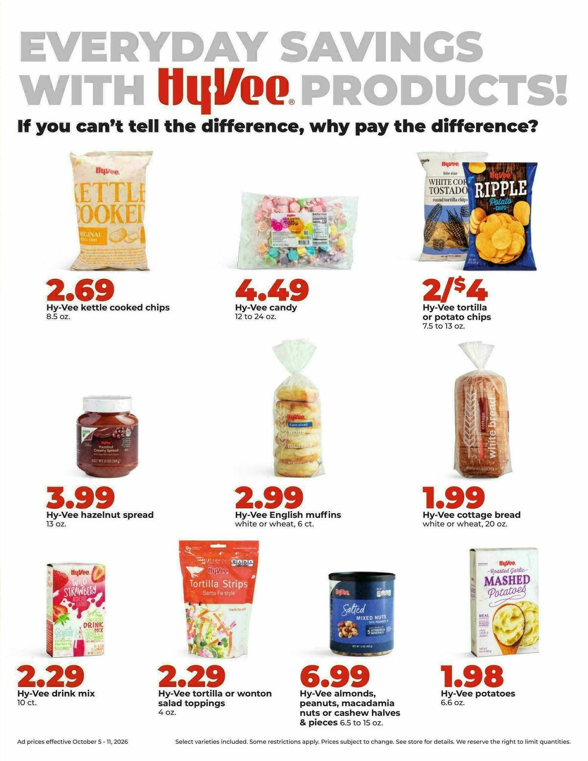 Hy-Vee Weekly Ad from October 5