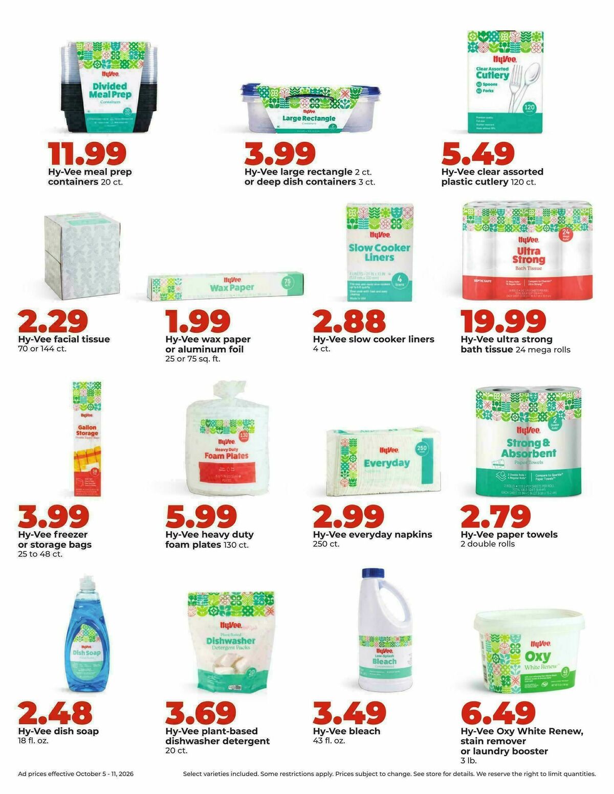 Hy-Vee Weekly Ad from October 5