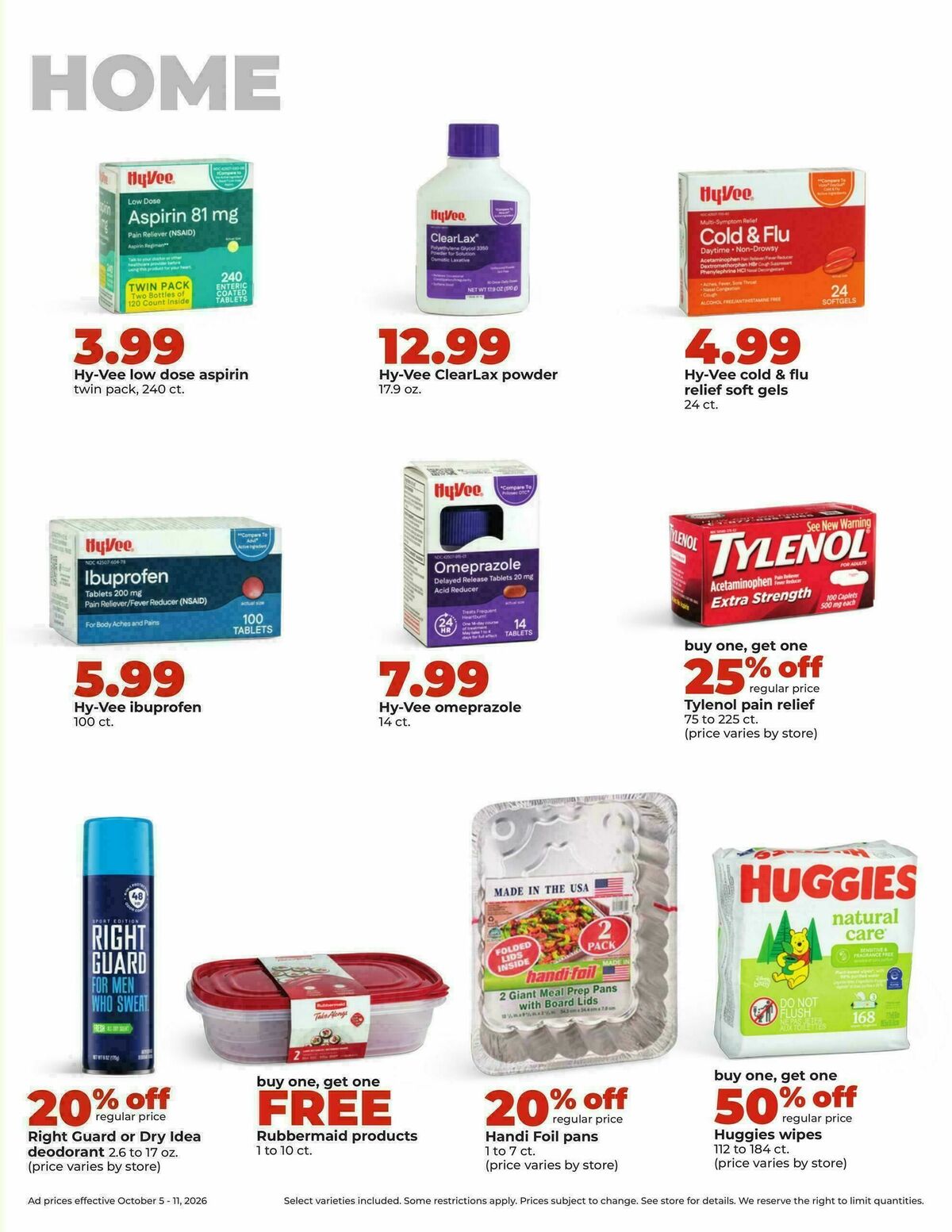 Hy-Vee Weekly Ad from October 5