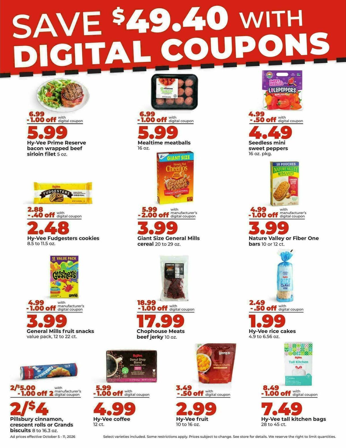 Hy-Vee Weekly Ad from October 5