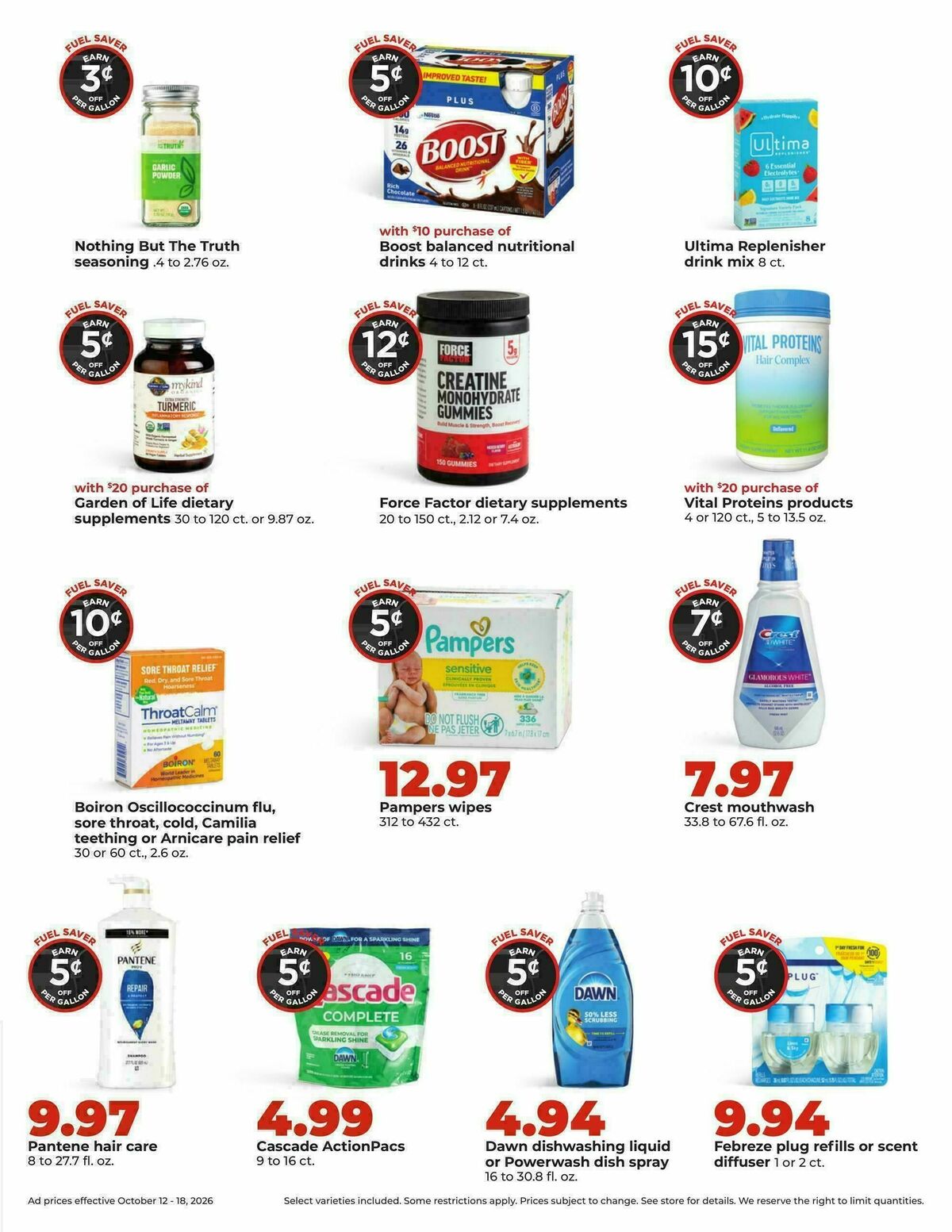 Hy-Vee Weekly Ad from October 12