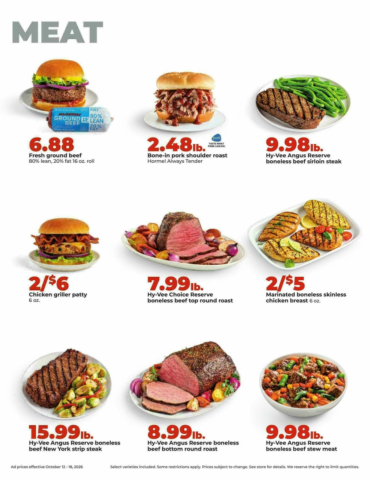Hy-Vee Weekly Ad from October 12