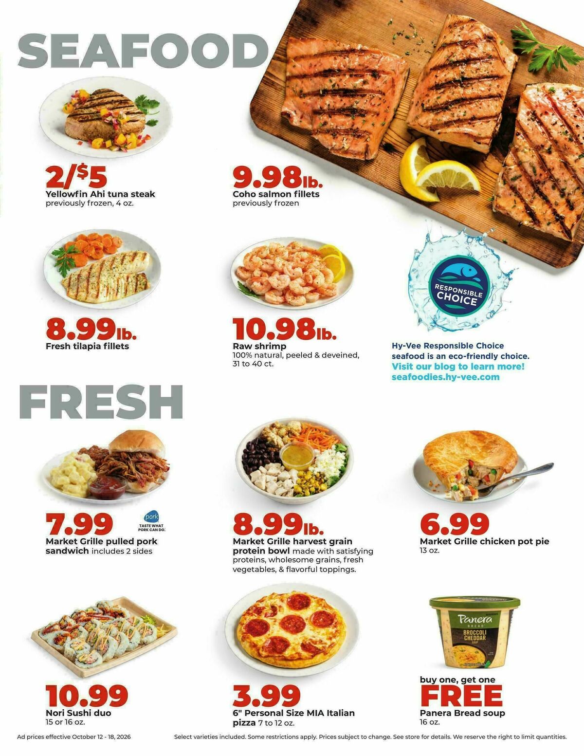 Hy-Vee Weekly Ad from October 12