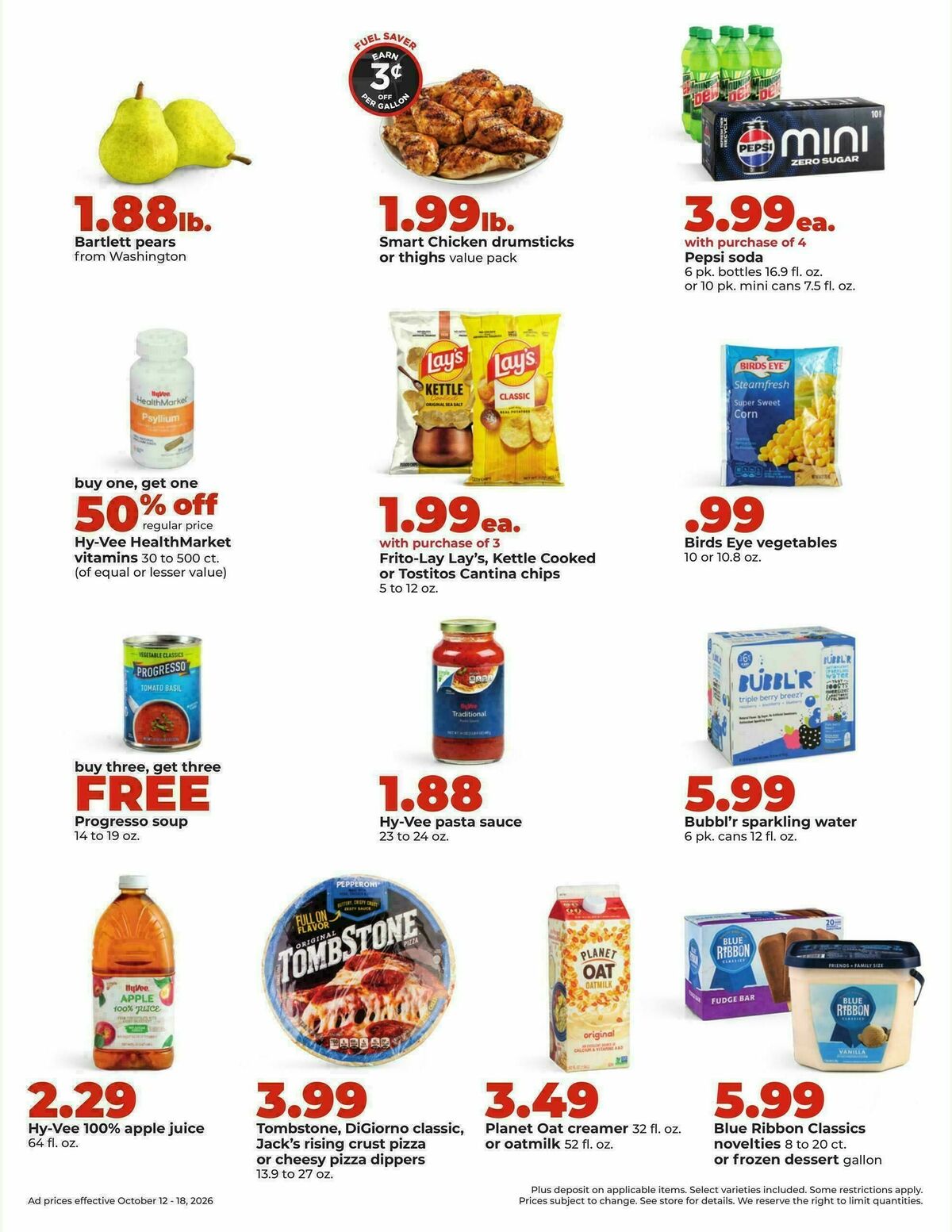 Hy-Vee Weekly Ad from October 12