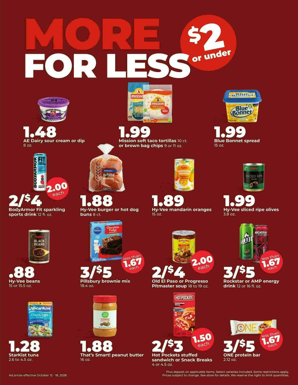 Hy-Vee Weekly Ad from October 12