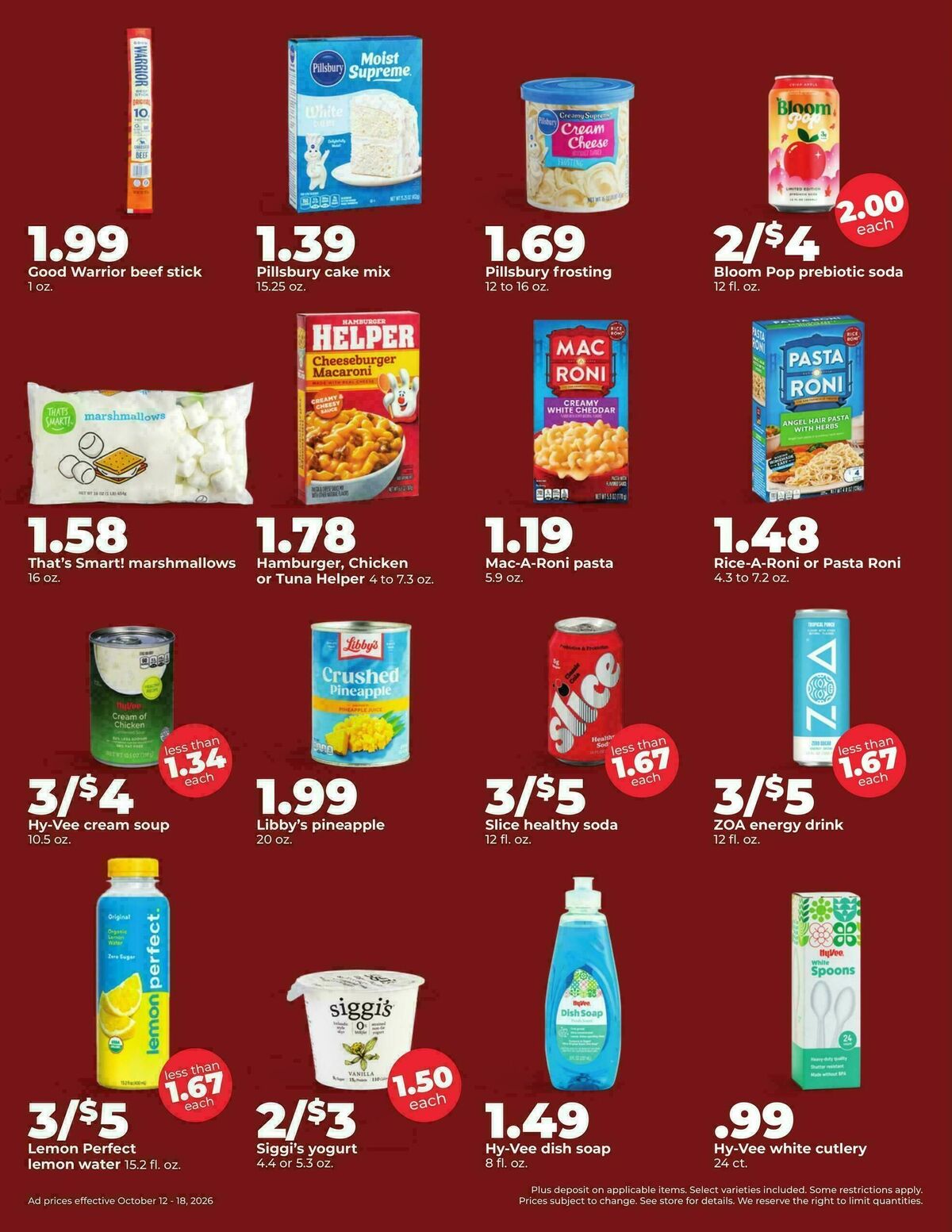 Hy-Vee Weekly Ad from October 12