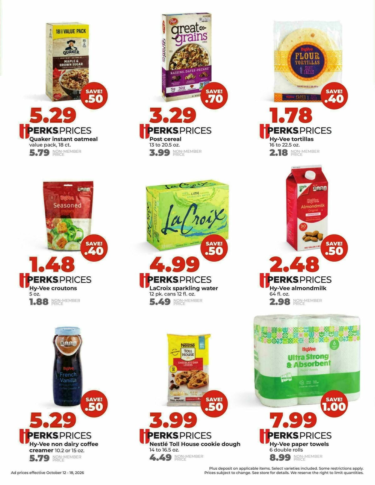 Hy-Vee Weekly Ad from October 12