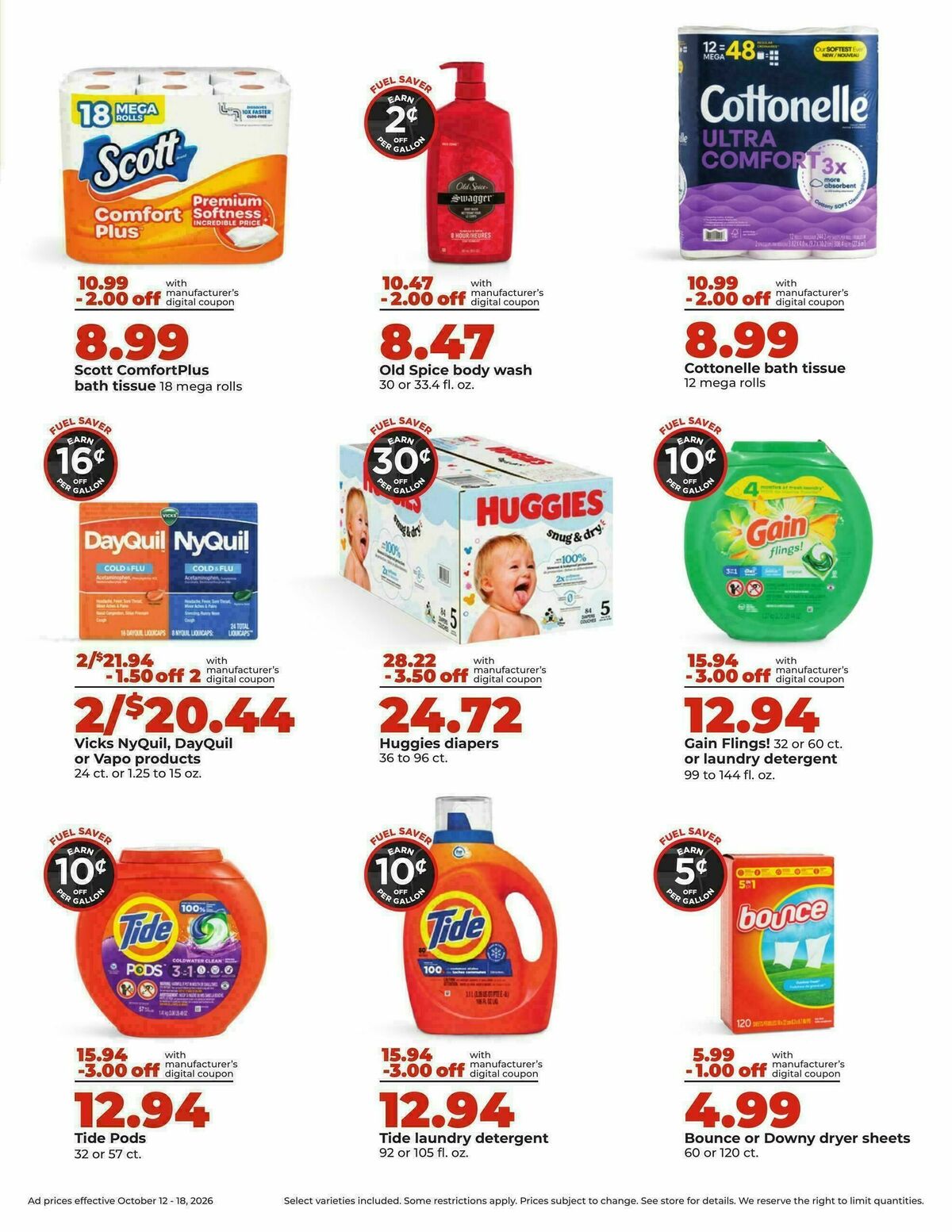 Hy-Vee Weekly Ad from October 12