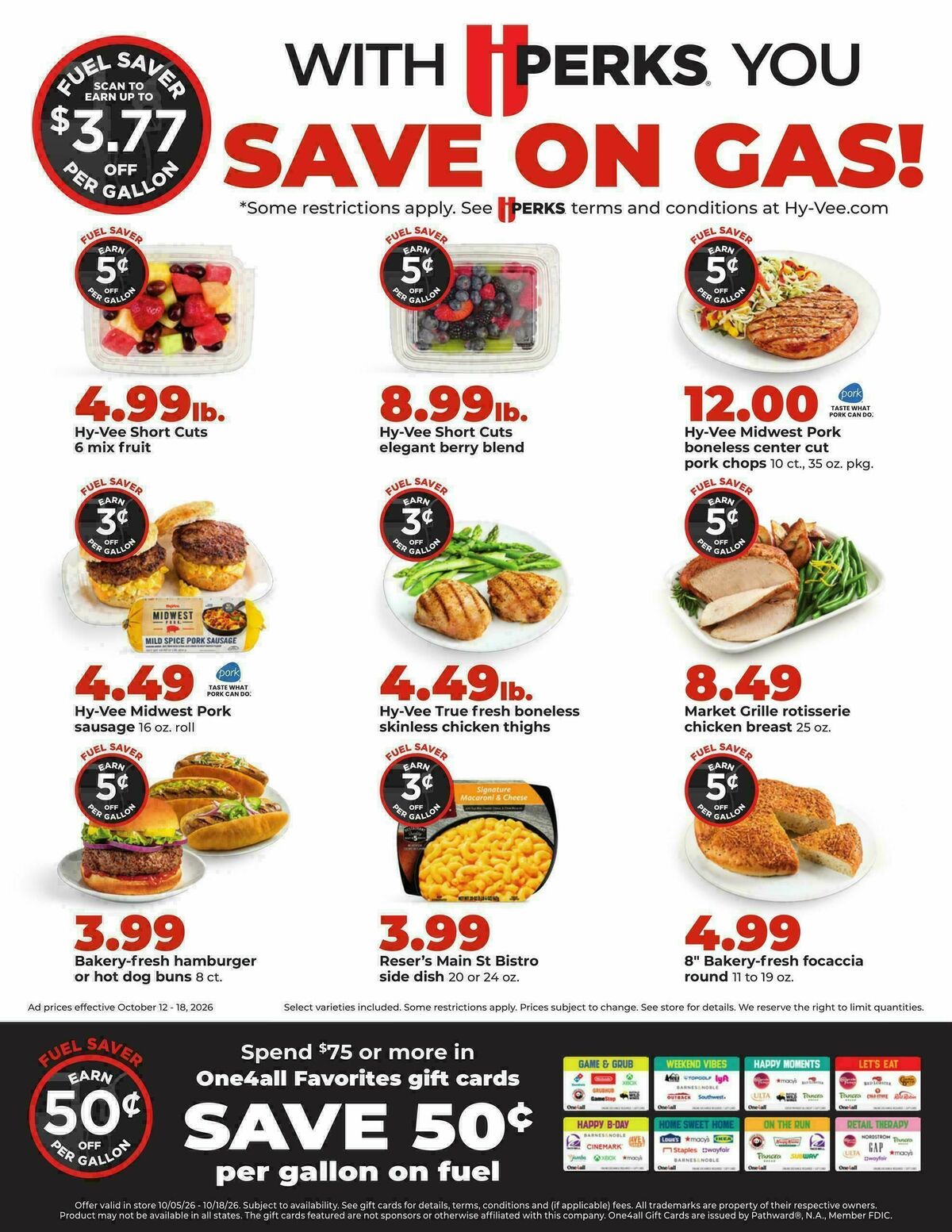 Hy-Vee Weekly Ad from October 12