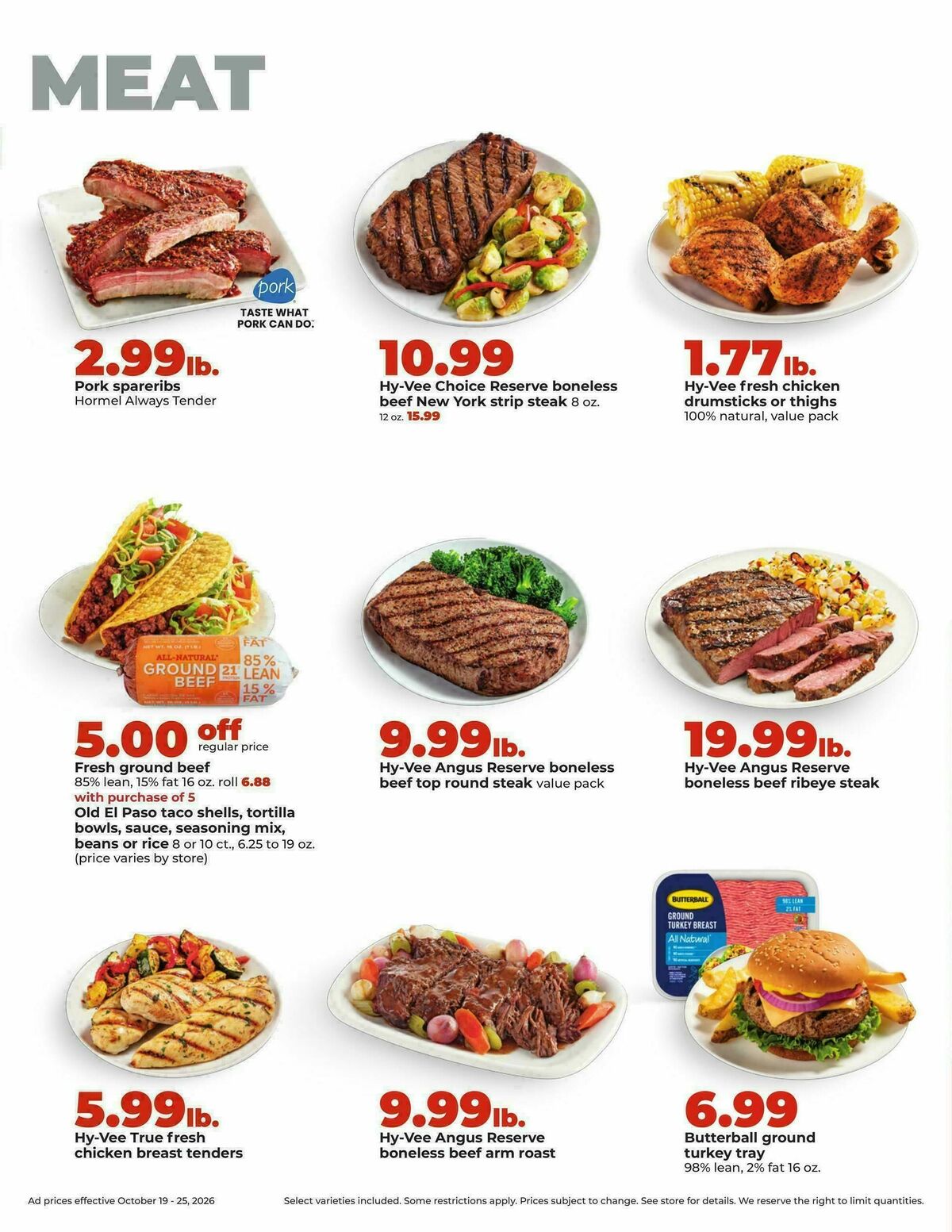 Hy-Vee Weekly Ad from October 19