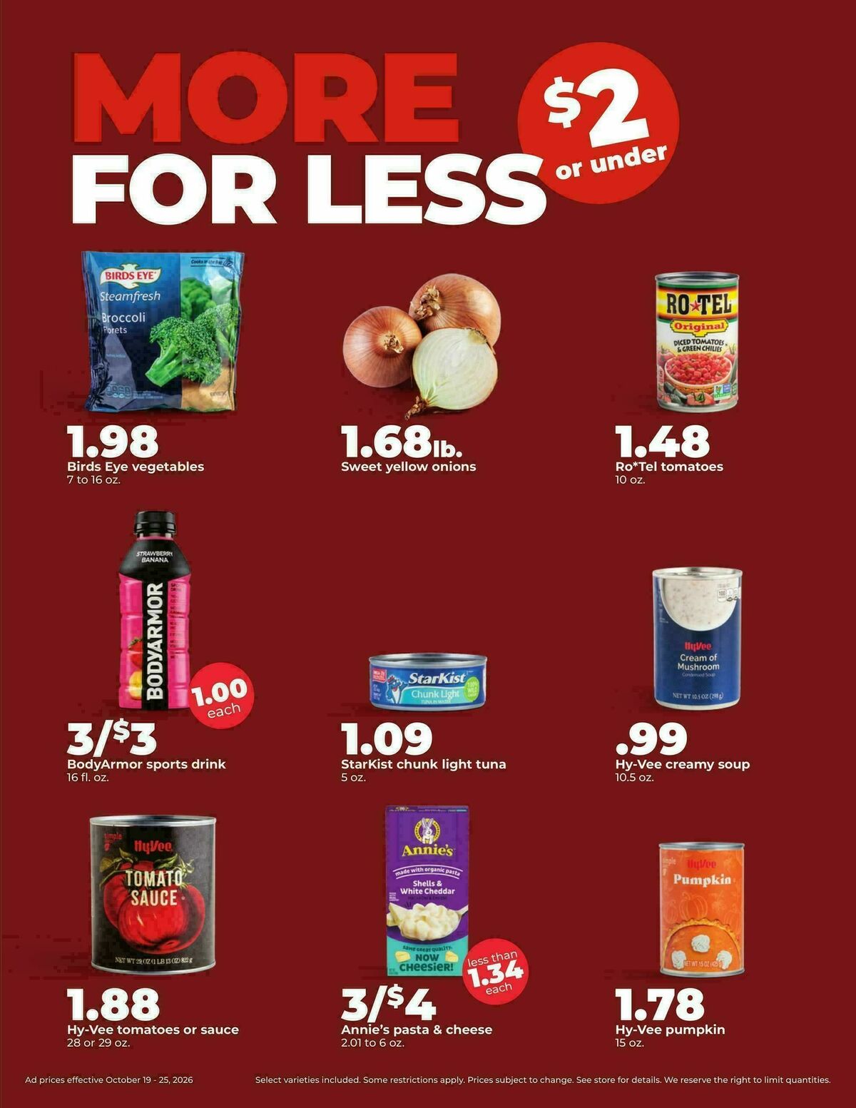 Hy-Vee Weekly Ad from October 19