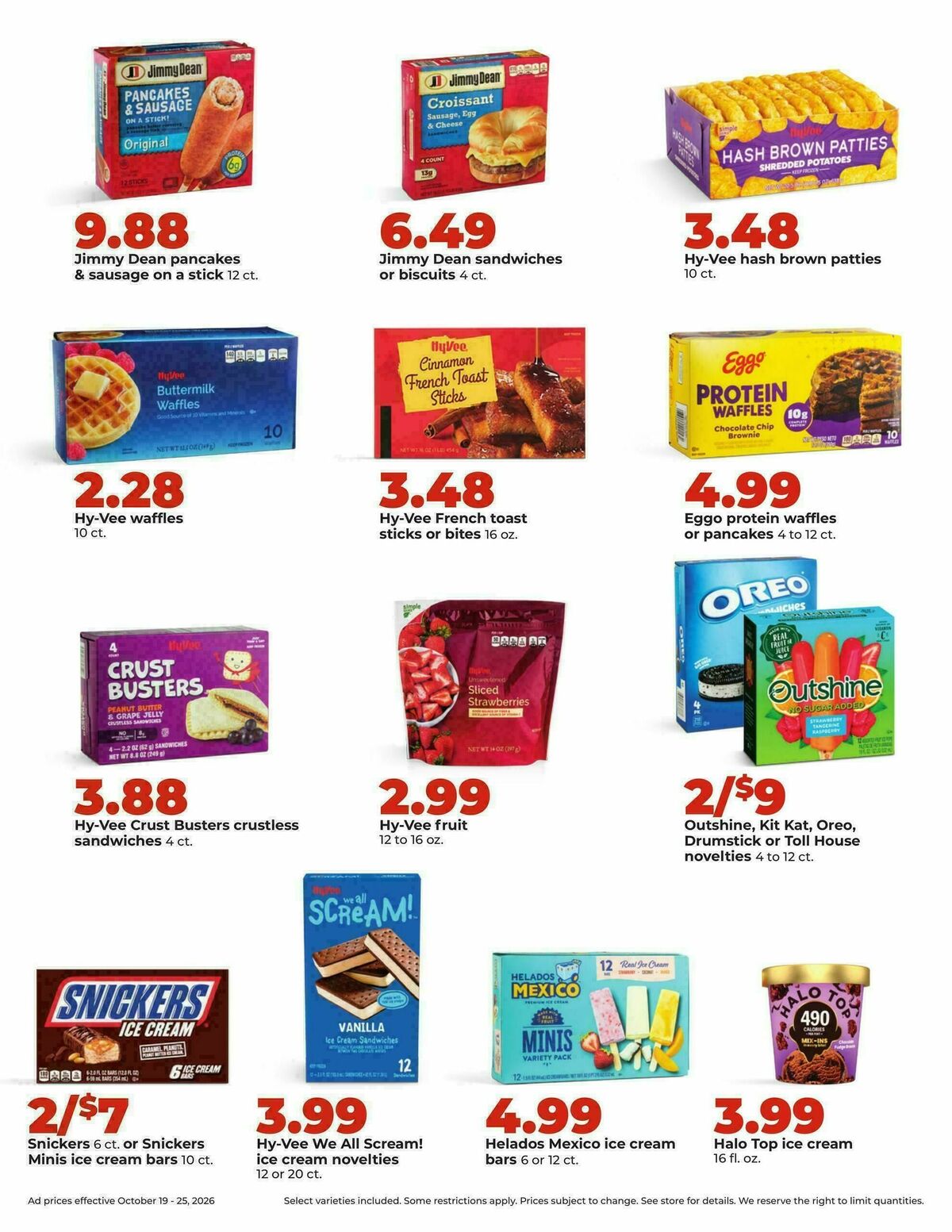 Hy-Vee Weekly Ad from October 19